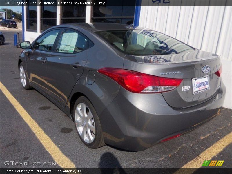 Harbor Gray Metallic / Gray 2013 Hyundai Elantra Limited