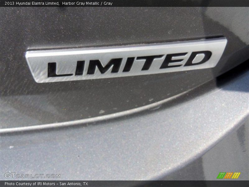 Harbor Gray Metallic / Gray 2013 Hyundai Elantra Limited
