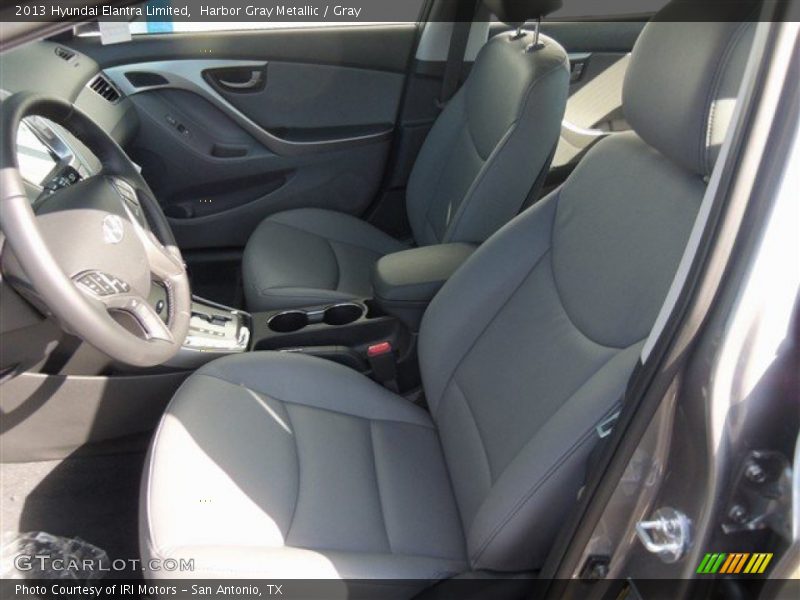 Harbor Gray Metallic / Gray 2013 Hyundai Elantra Limited