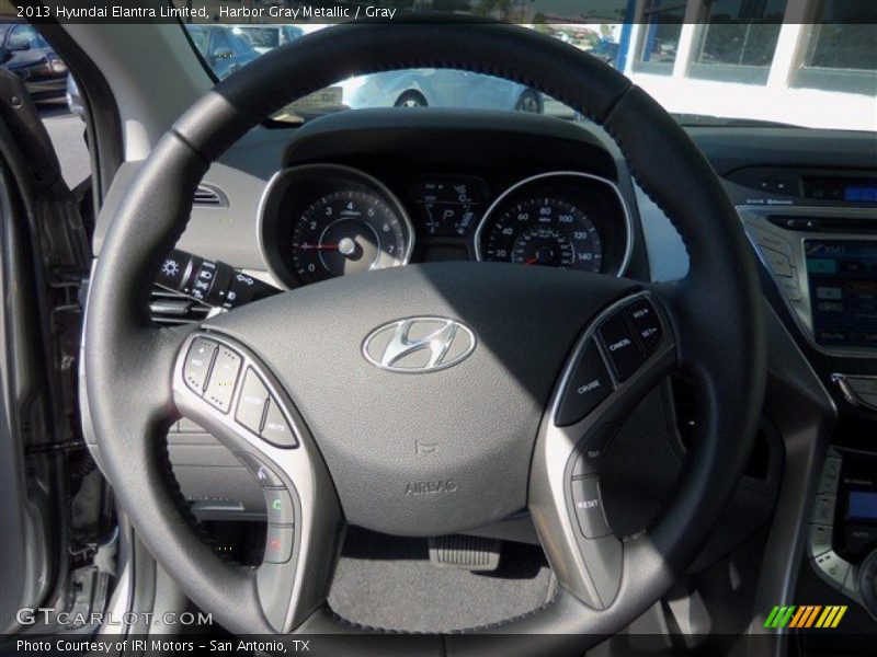 Harbor Gray Metallic / Gray 2013 Hyundai Elantra Limited