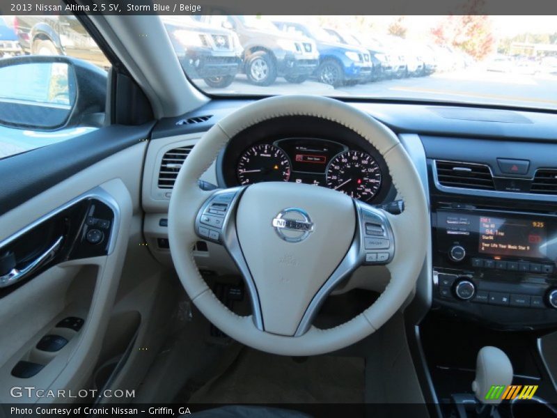 Storm Blue / Beige 2013 Nissan Altima 2.5 SV