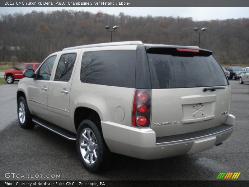 Champagne Silver Metallic / Ebony 2013 GMC Yukon XL Denali AWD