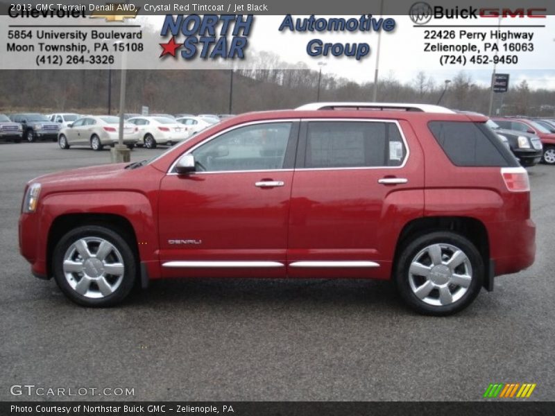 Crystal Red Tintcoat / Jet Black 2013 GMC Terrain Denali AWD