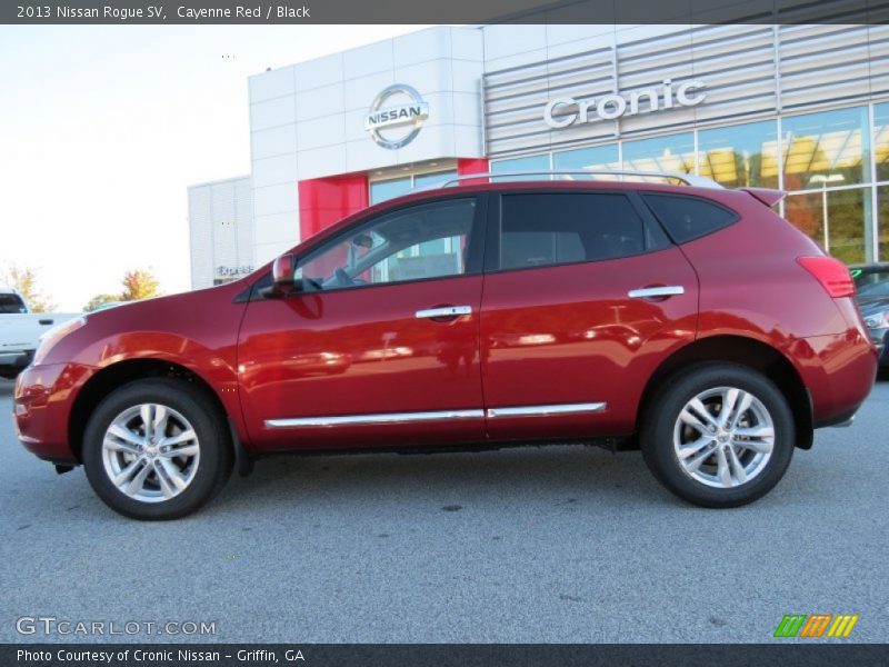 Cayenne Red / Black 2013 Nissan Rogue SV