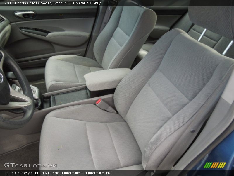 Atomic Blue Metallic / Gray 2011 Honda Civic LX Sedan