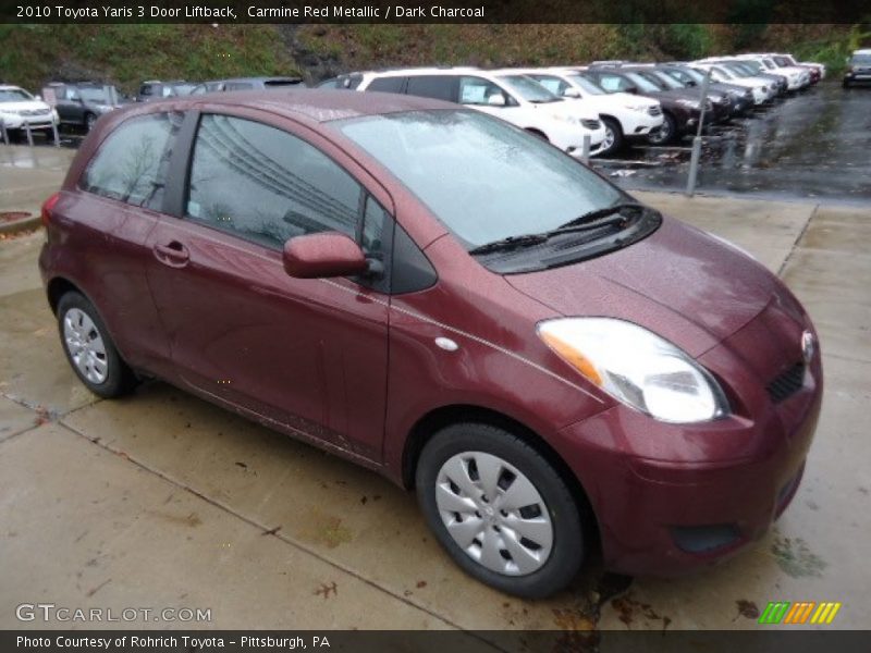 Front 3/4 View of 2010 Yaris 3 Door Liftback