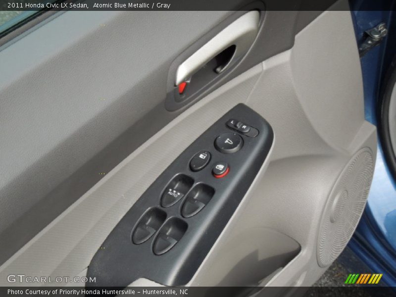 Atomic Blue Metallic / Gray 2011 Honda Civic LX Sedan