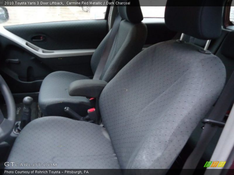 Carmine Red Metallic / Dark Charcoal 2010 Toyota Yaris 3 Door Liftback