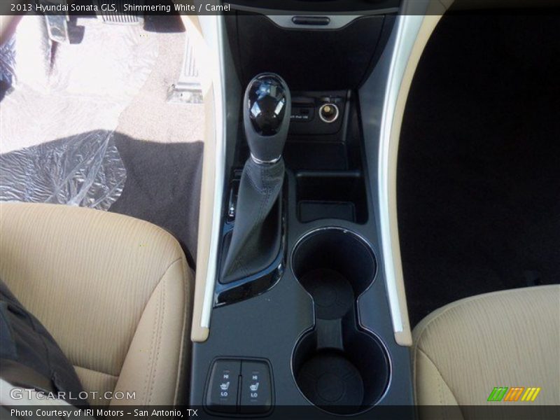 Shimmering White / Camel 2013 Hyundai Sonata GLS