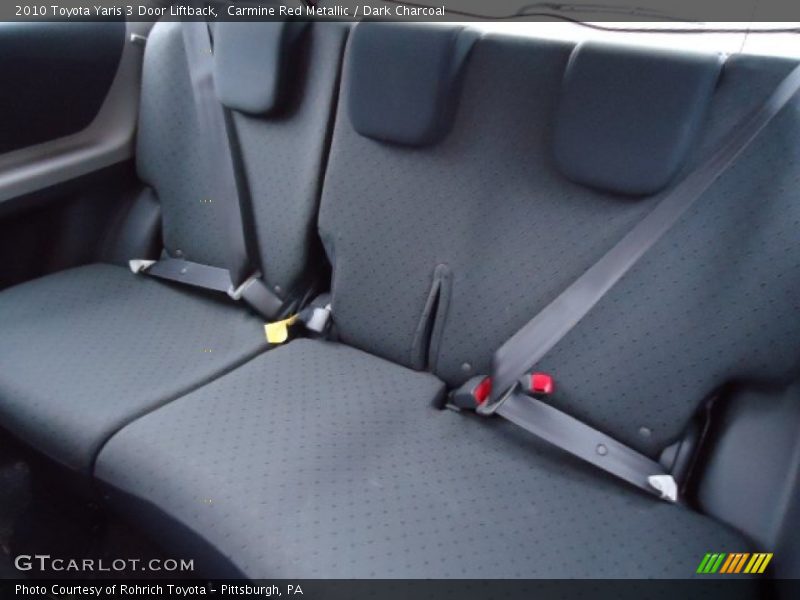 Carmine Red Metallic / Dark Charcoal 2010 Toyota Yaris 3 Door Liftback