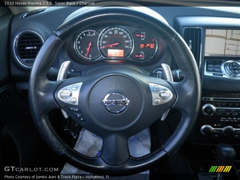 Super Black / Charcoal 2010 Nissan Maxima 3.5 S