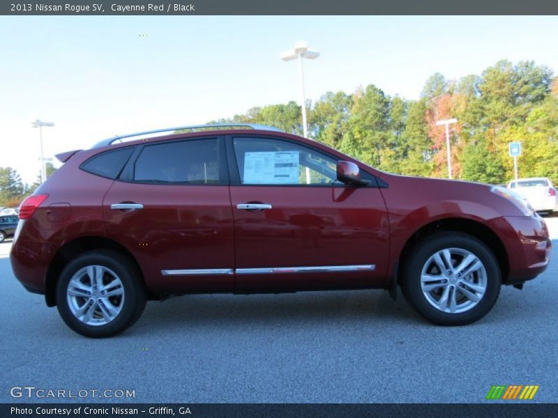 Cayenne Red / Black 2013 Nissan Rogue SV