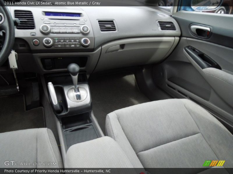 Atomic Blue Metallic / Gray 2011 Honda Civic LX Sedan