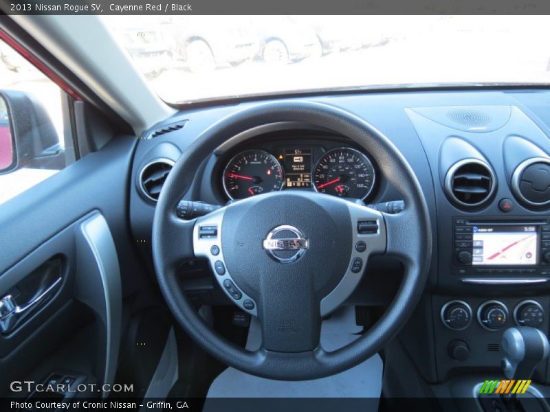 Cayenne Red / Black 2013 Nissan Rogue SV