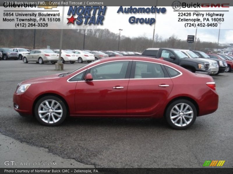 Crystal Red Tintcoat / Cashmere 2013 Buick Verano FWD