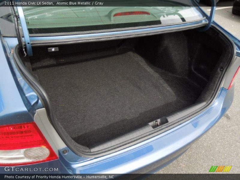 Atomic Blue Metallic / Gray 2011 Honda Civic LX Sedan