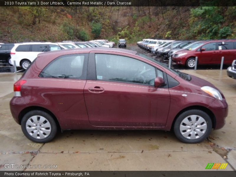  2010 Yaris 3 Door Liftback Carmine Red Metallic