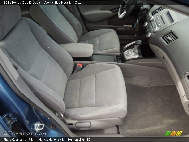 Atomic Blue Metallic / Gray 2011 Honda Civic LX Sedan