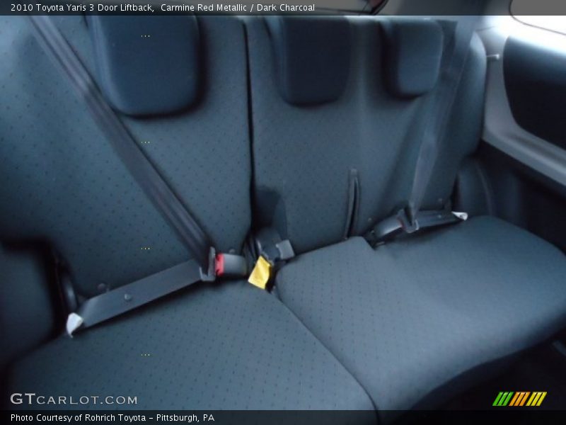Carmine Red Metallic / Dark Charcoal 2010 Toyota Yaris 3 Door Liftback