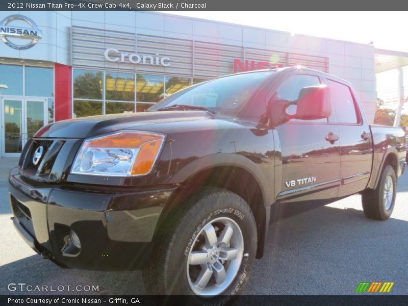 Galaxy Black / Charcoal 2012 Nissan Titan Pro-4X Crew Cab 4x4