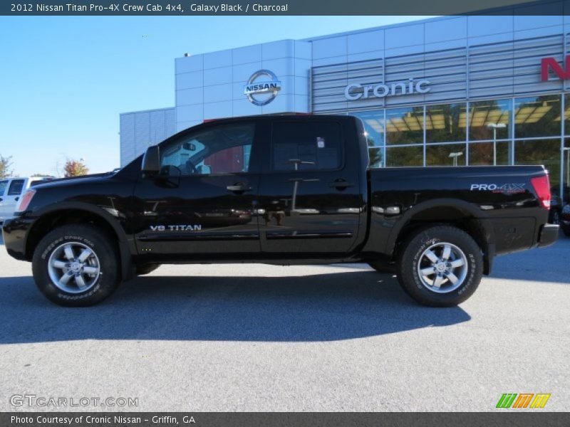 Galaxy Black / Charcoal 2012 Nissan Titan Pro-4X Crew Cab 4x4