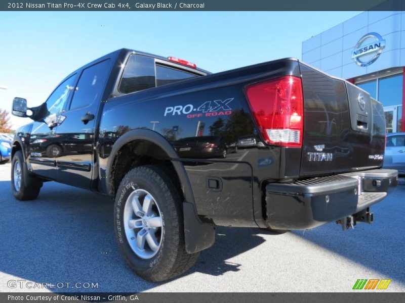 Galaxy Black / Charcoal 2012 Nissan Titan Pro-4X Crew Cab 4x4