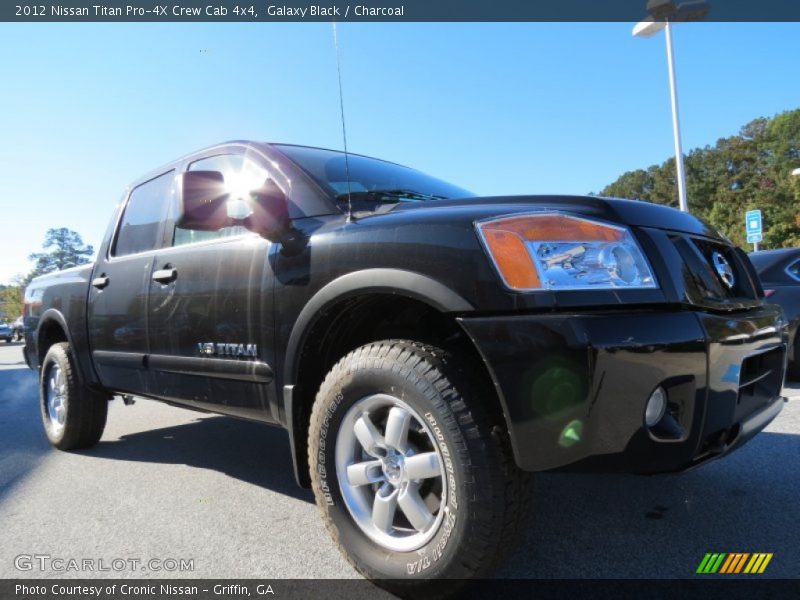 Galaxy Black / Charcoal 2012 Nissan Titan Pro-4X Crew Cab 4x4