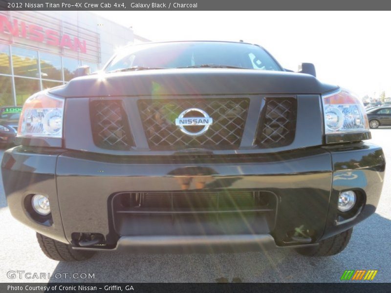 Galaxy Black / Charcoal 2012 Nissan Titan Pro-4X Crew Cab 4x4