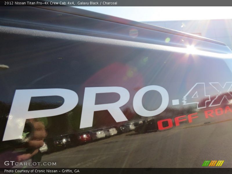 Galaxy Black / Charcoal 2012 Nissan Titan Pro-4X Crew Cab 4x4