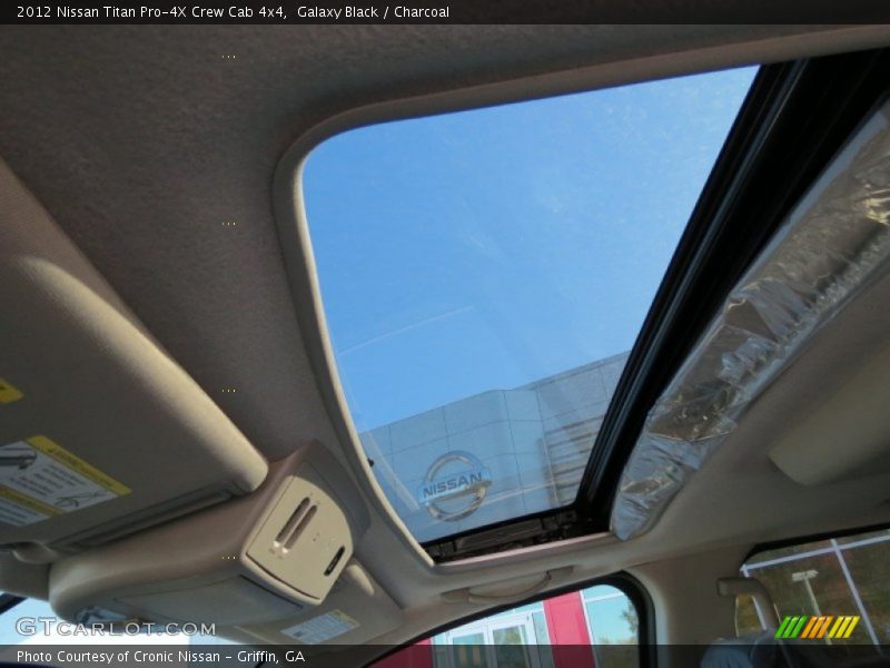 Galaxy Black / Charcoal 2012 Nissan Titan Pro-4X Crew Cab 4x4