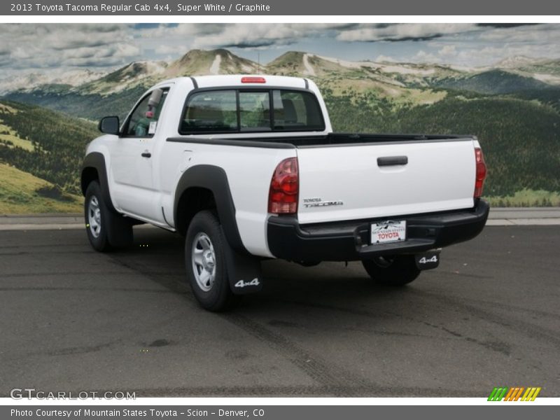 Super White / Graphite 2013 Toyota Tacoma Regular Cab 4x4