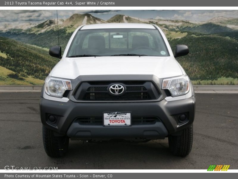 Super White / Graphite 2013 Toyota Tacoma Regular Cab 4x4