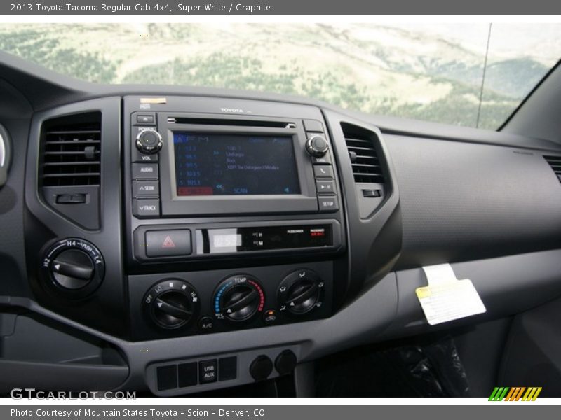 Dashboard of 2013 Tacoma Regular Cab 4x4