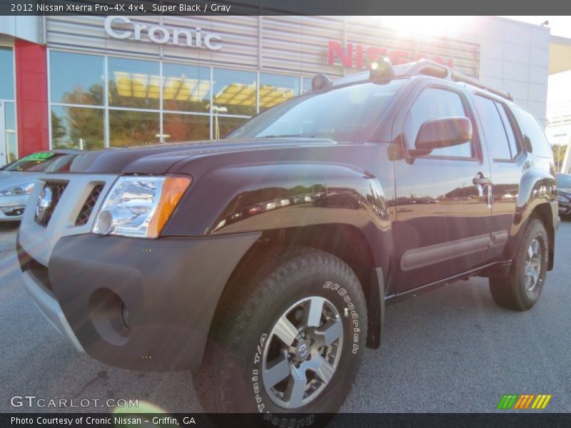Super Black / Gray 2012 Nissan Xterra Pro-4X 4x4