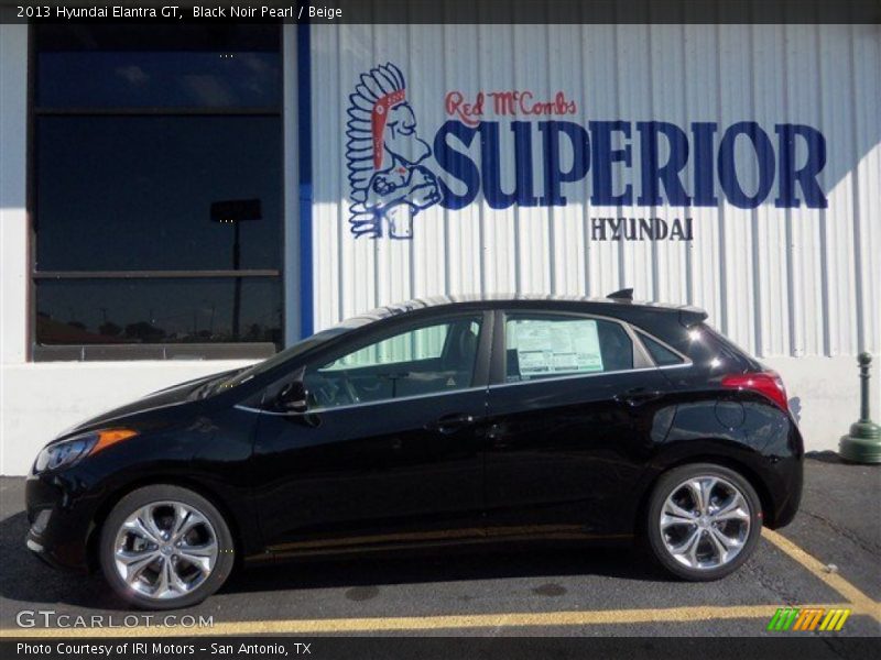 Black Noir Pearl / Beige 2013 Hyundai Elantra GT