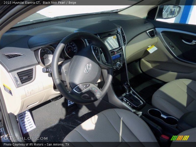 Black Noir Pearl / Beige 2013 Hyundai Elantra GT