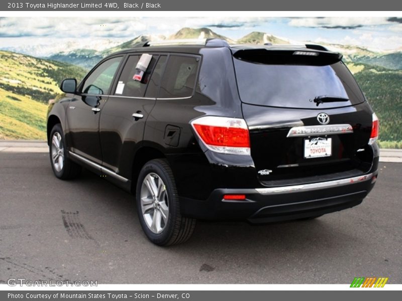 Black / Black 2013 Toyota Highlander Limited 4WD