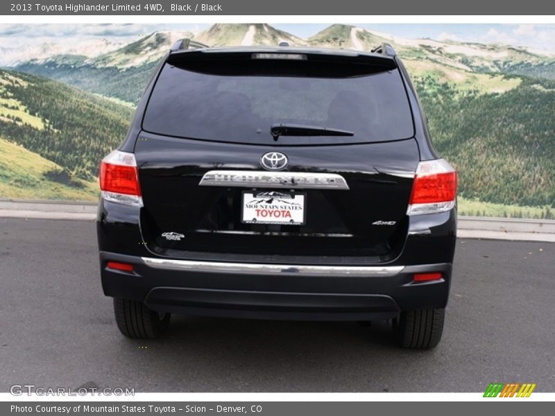 Black / Black 2013 Toyota Highlander Limited 4WD
