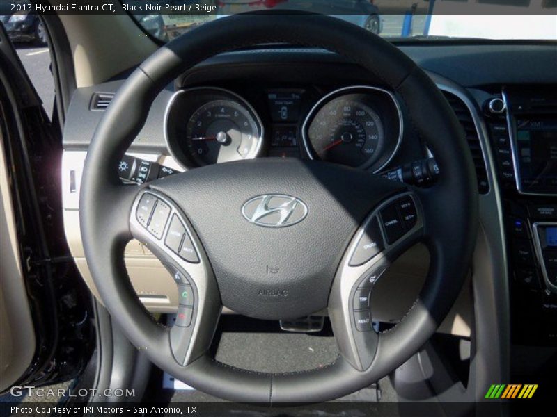 Black Noir Pearl / Beige 2013 Hyundai Elantra GT