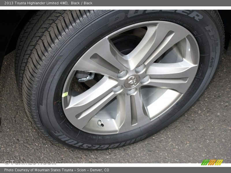 Black / Black 2013 Toyota Highlander Limited 4WD