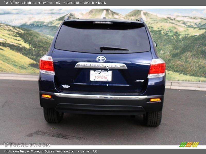 Nautical Blue Metallic / Black 2013 Toyota Highlander Limited 4WD