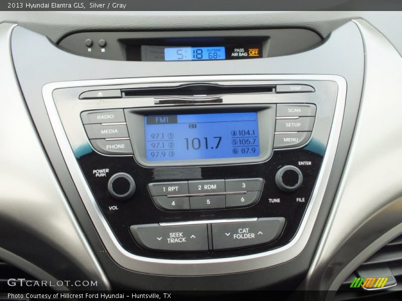 Silver / Gray 2013 Hyundai Elantra GLS