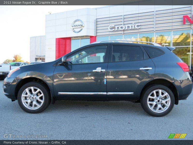 Graphite Blue / Black 2013 Nissan Rogue SV
