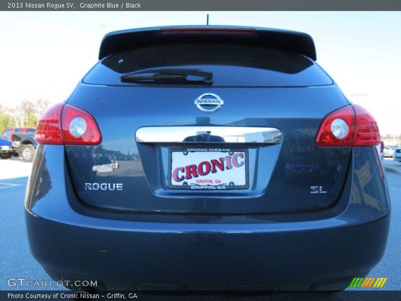 Graphite Blue / Black 2013 Nissan Rogue SV