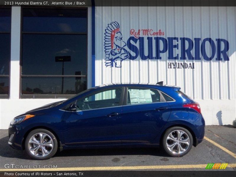 Atlantic Blue / Black 2013 Hyundai Elantra GT