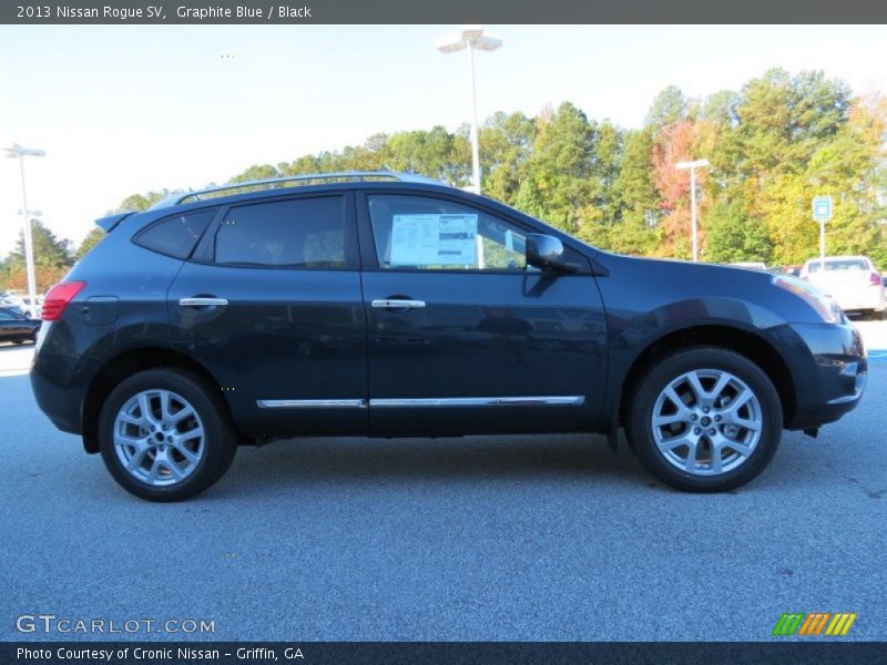 Graphite Blue / Black 2013 Nissan Rogue SV