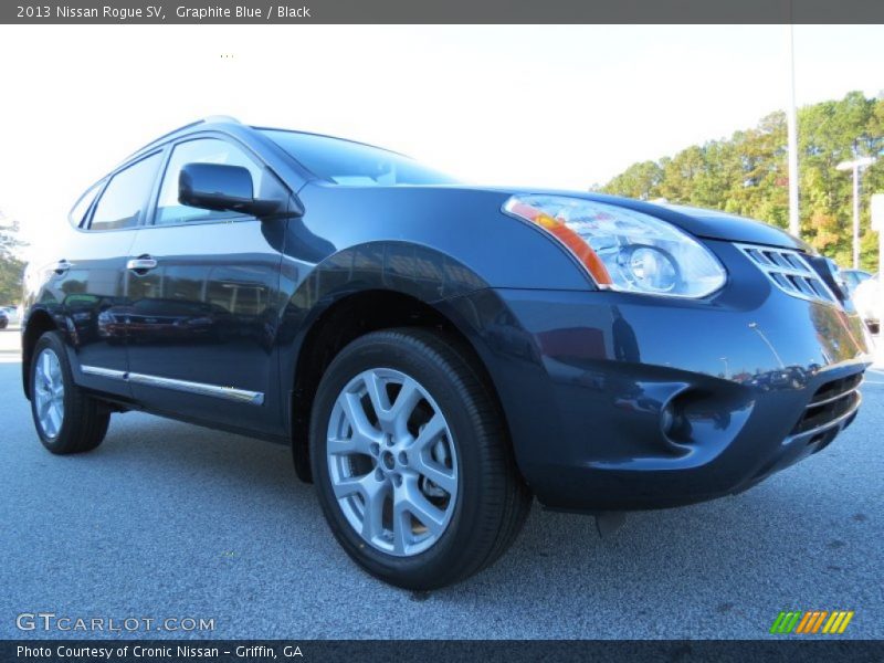 Graphite Blue / Black 2013 Nissan Rogue SV