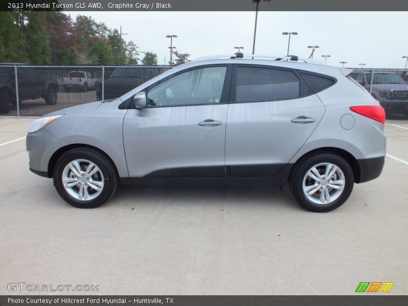Graphite Gray / Black 2013 Hyundai Tucson GLS AWD