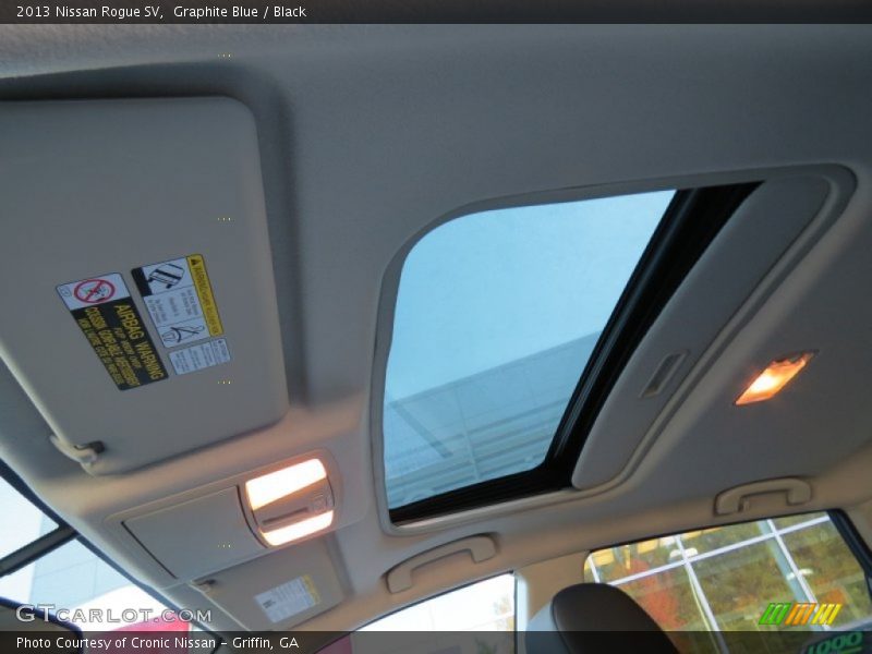 Graphite Blue / Black 2013 Nissan Rogue SV
