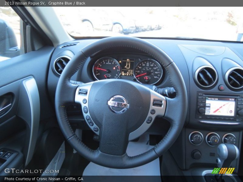 Graphite Blue / Black 2013 Nissan Rogue SV